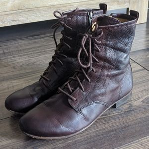 Frye Brown Lace-up Boots